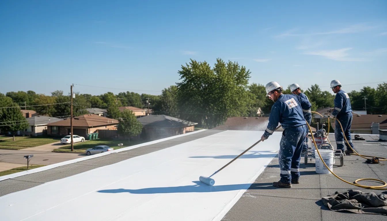 Commercial roof coating in Highlands Ranch, CO near me
